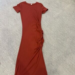 Terracotta Midi Dress worn once